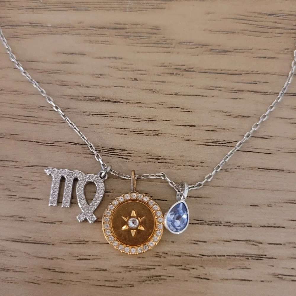 Swarovski Virgo zodiac necklace - Picture 3 of 5